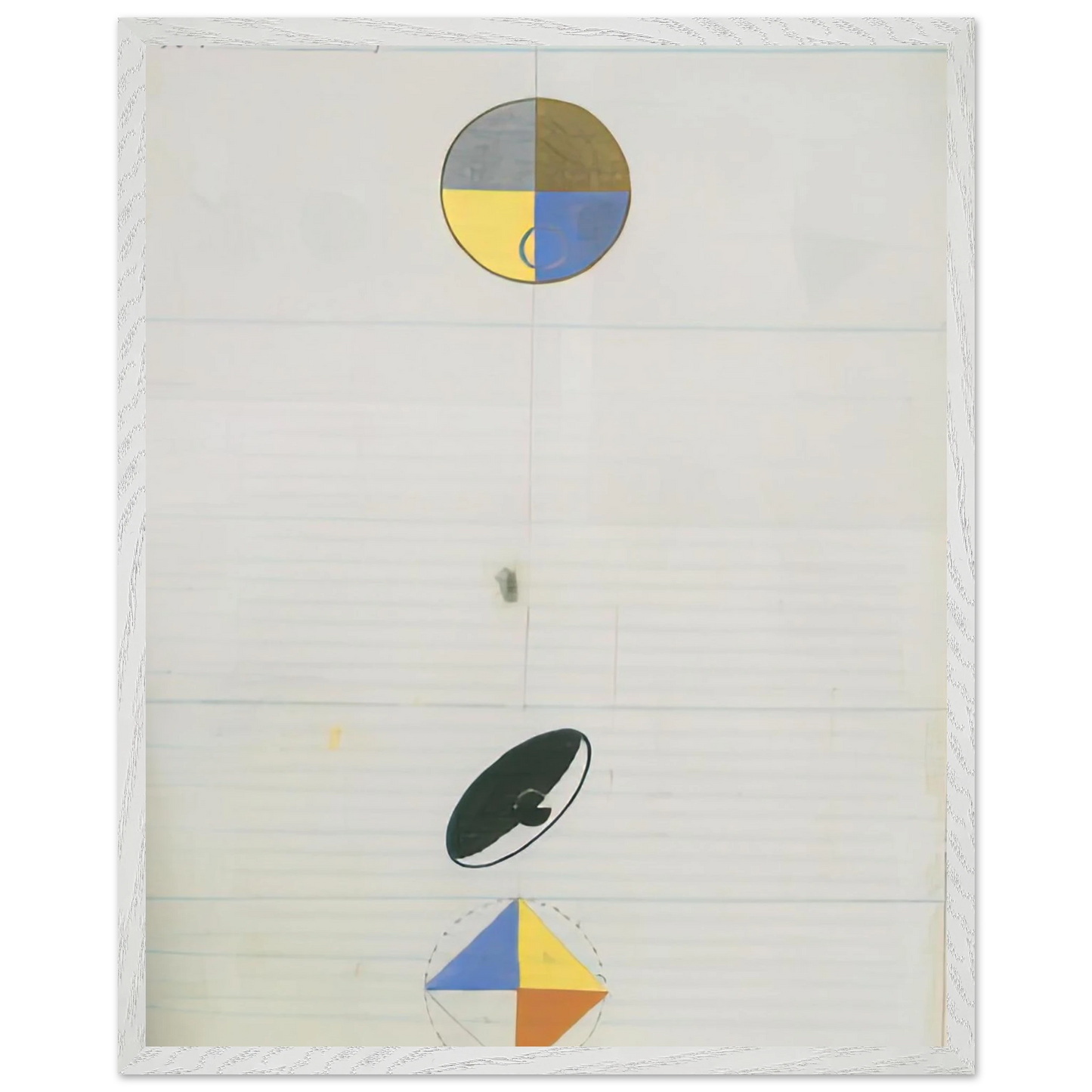Hilma af Klint - SERIES NO VII NO 3F 1920 Wall art - 15x20 cm / 6x8 inches - Premium Wooden Framed Poster With Fine Art Paper - Wood frame