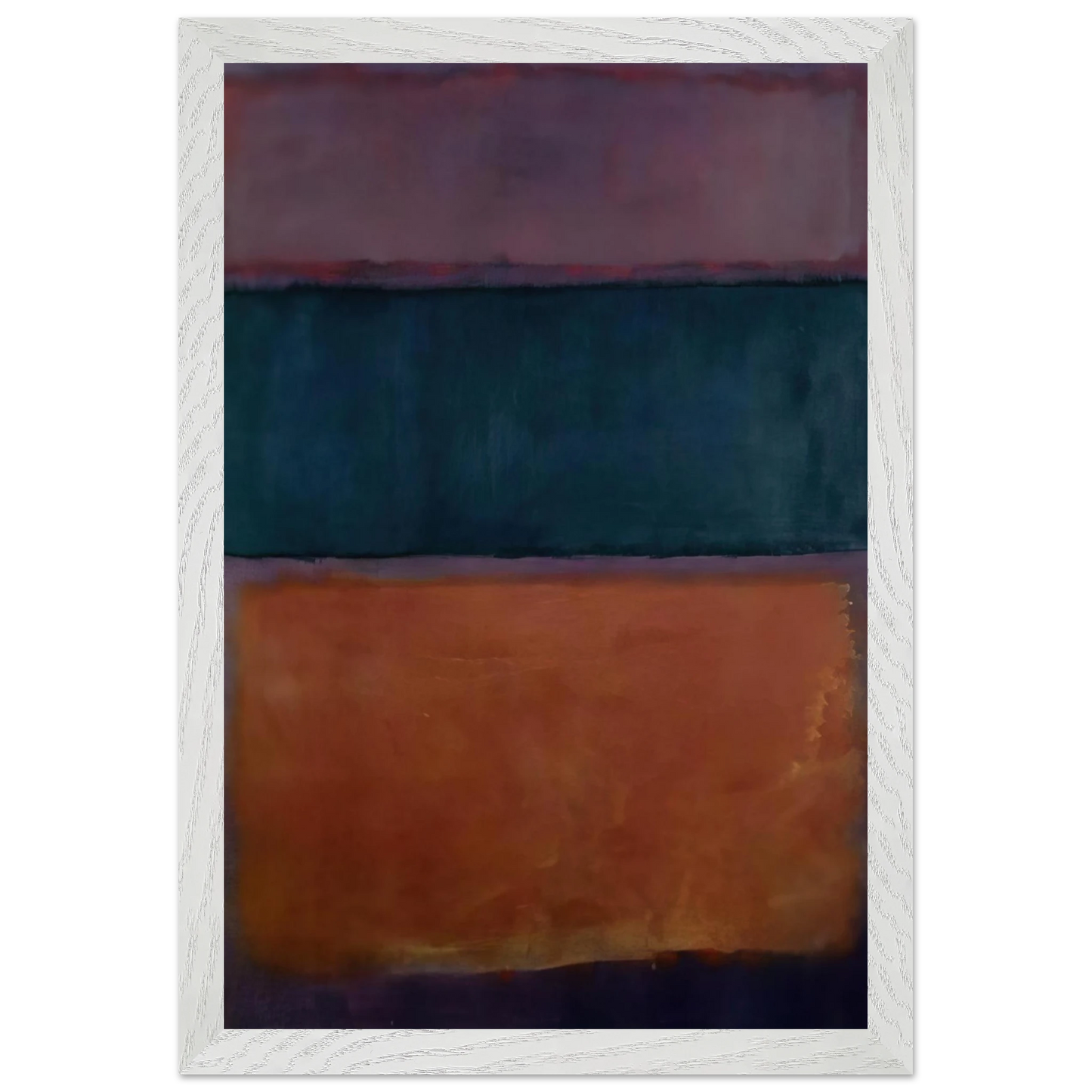 Helen Frankenthaler - Untitled - 1963 Wall art - A2 (42 x 59.4  cm) - Premium Wooden Framed Poster With Fine Art Paper-canvas - Black frame