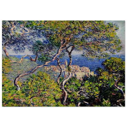 Bordighera - claude monet Brushed Aluminum Print - 70x100 cm / 28x40 inches | claude monet Aluminum Print | claude monet Prints