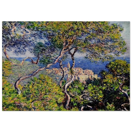 Bordighera - claude monet Brushed Aluminum Print - 70x100 cm / 28x40 inches | claude monet Aluminum Print | claude monet Prints