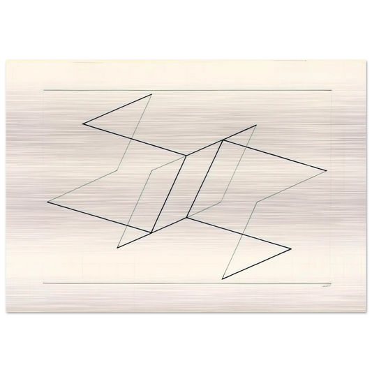 STRUCTURAL CONSTELLATION 1955 - Josef Albers Brushed Aluminum Print - 70x100 cm / 28x40 inches | Josef Albers Aluminum Print | Josef Albers Prints