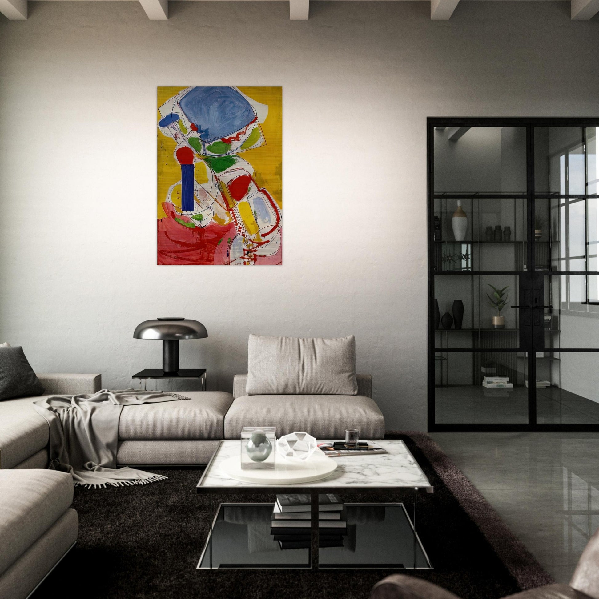 Solstice - Hans Hofmann Brushed Aluminum Print - 70x100 cm / 28x40 inches | Hans Hofmann Aluminum Print | Hans Hofmann Prints