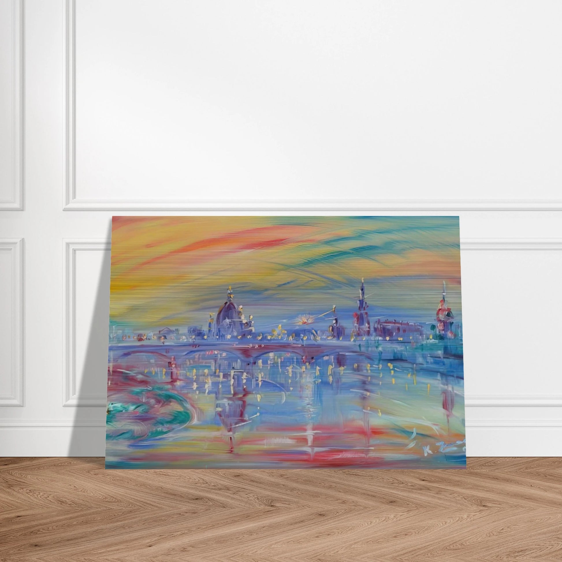View of Rome and the Tiber - Konrad Zuse Brushed Aluminum Print - 70x100 cm / 28x40 inches | Konrad Zuse Aluminum Print | Konrad Zuse Prints