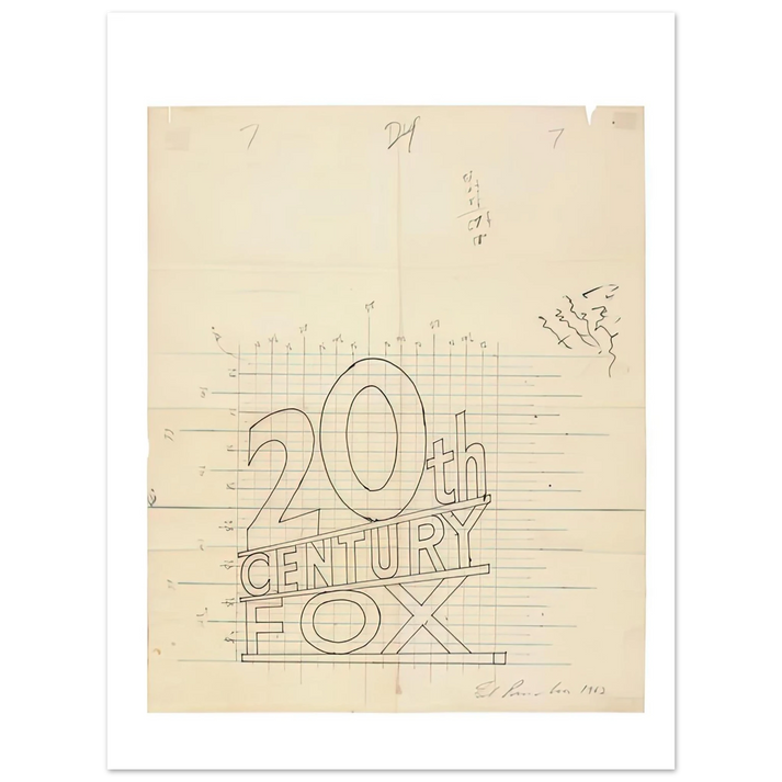 Edward Ruscha - TRADEMARK GRID 1962  75x100 cm / 30x40inches Fine Art Poster