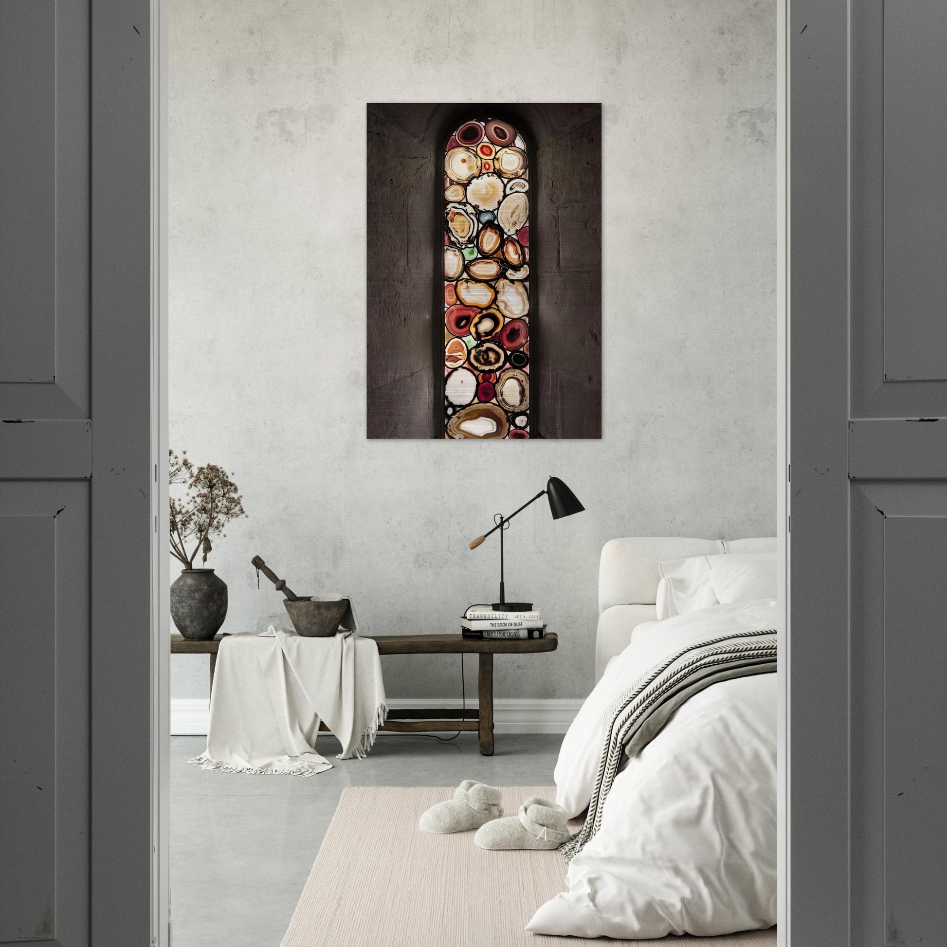 AHATFENSTER 2009 1 - Sigmar Polke Brushed Aluminum Print - 70x100 cm / 28x40 inches | Sigmar Polke Aluminum Print | Sigmar Polke Prints