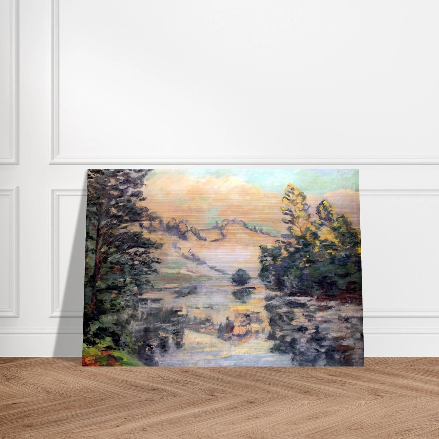 Landscape of Creuse - 1897 - Armand Guillaumin Brushed Aluminum Print - 70x100 cm / 28x40 inches | Armand Guillaumin Aluminum Print | Armand Guillaumin Prints