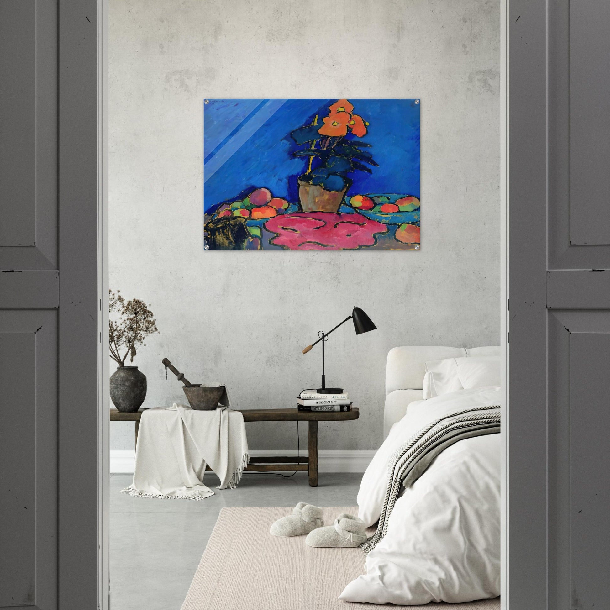 STILL LIFE WITH BEGONIA 1911 - Alexej von Jawlensky Acrylic Print - 70x100 cm / 28x40″ inches