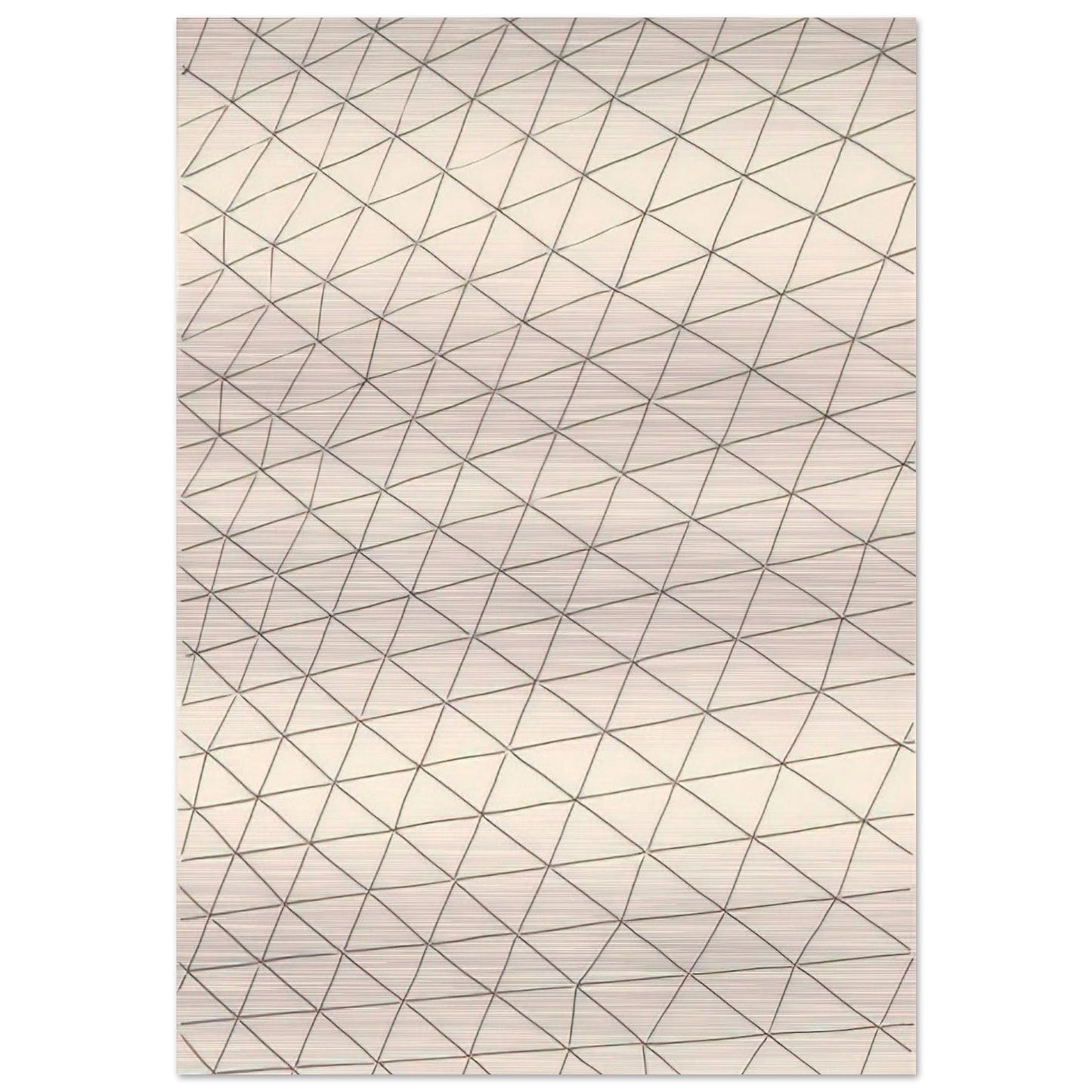 Untitled - 1969 - Gego Brushed Aluminum Print - 70x100 cm / 28x40 inches | Gego Aluminum Print | Gego Prints