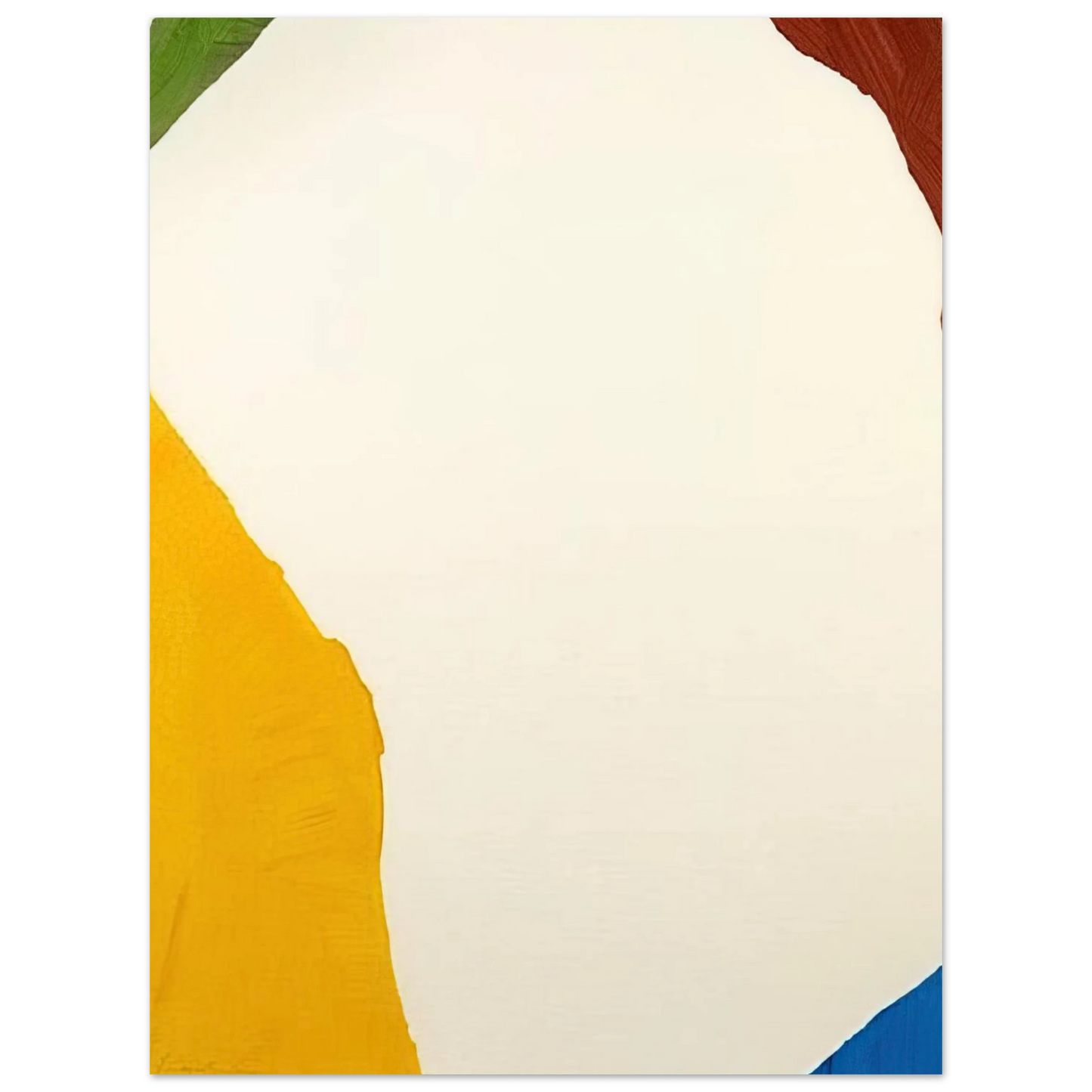 Helen Frankenthaler - Wind Directions - 1970 Wall art - 20x25 cm / 8x10 inches - Premium Wooden Framed Poster With Fine Art Paper-canvas - Black frame