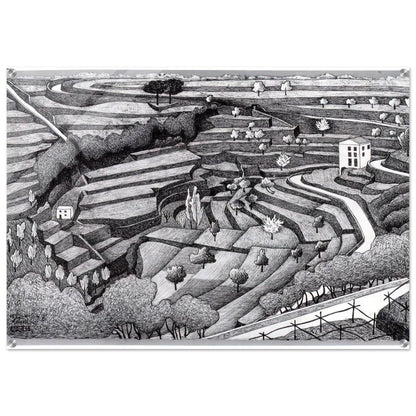 RAVELLO II - MC Escher Acrylic Print - 70x100 cm / 28x40″ inches | MC Escher Wall Art | MC Escher Prints