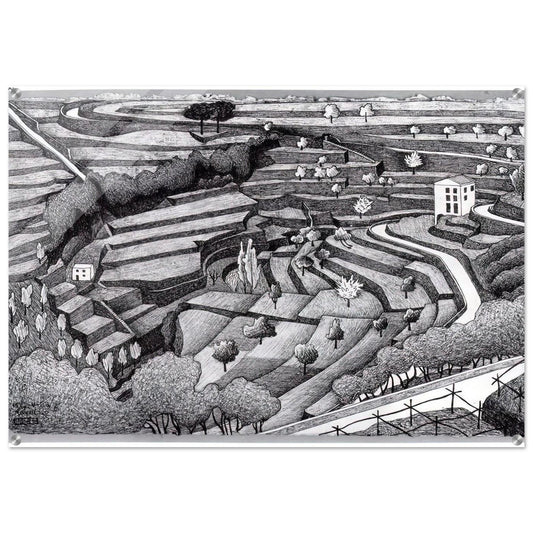 RAVELLO II - MC Escher Acrylic Print - 70x100 cm / 28x40″ inches | MC Escher Wall Art | MC Escher Prints