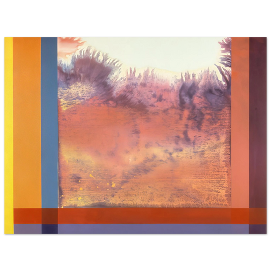 Ronnie Landfield - Jacob In The Wilderness - 1986  75x100 cm / 30x40inches Fine Art Poster