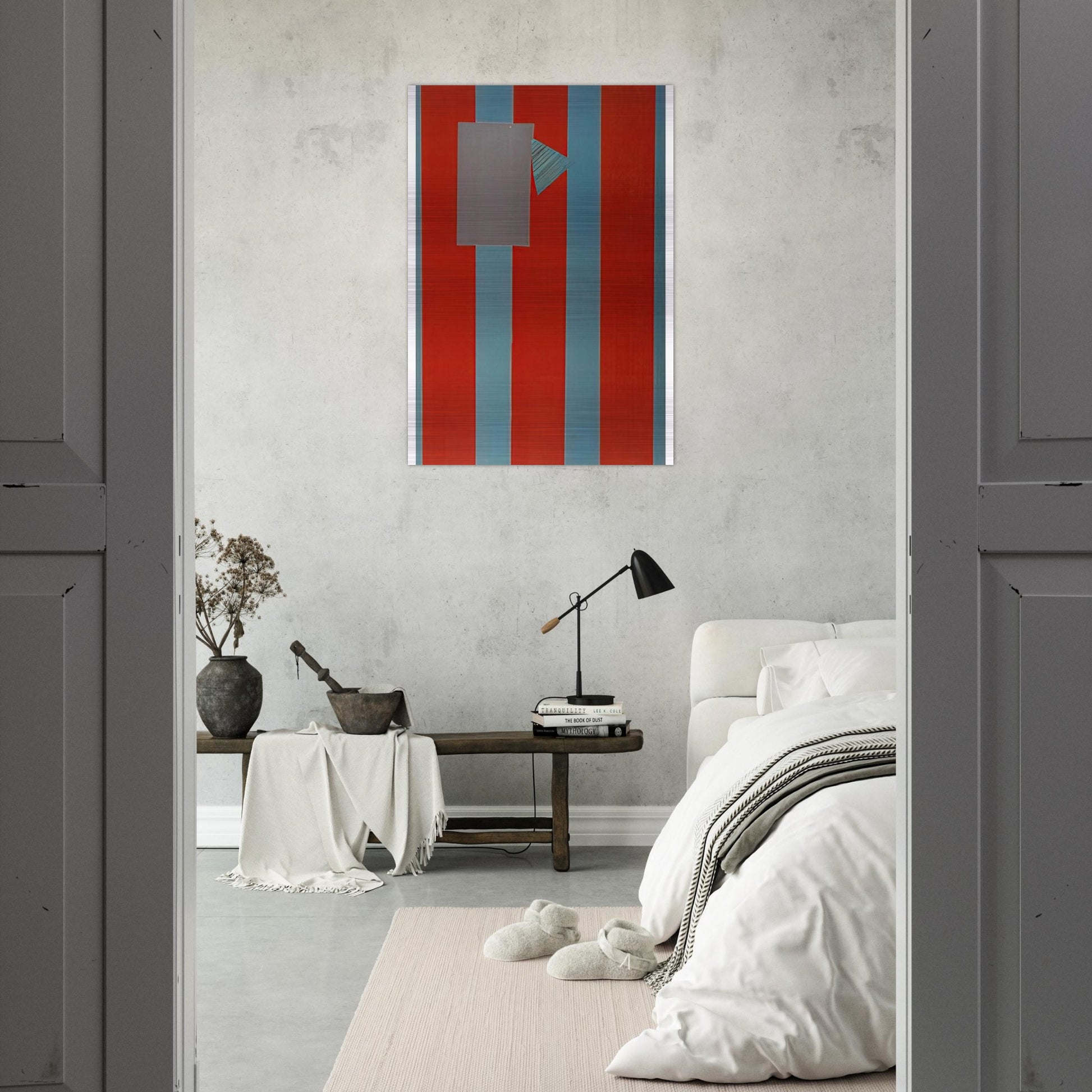 Castle Banner 5 - Sam Gilliam Brushed Aluminum Print - 70x100 cm / 28x40 inches | Sam Gilliam Aluminum Print | Sam Gilliam Prints