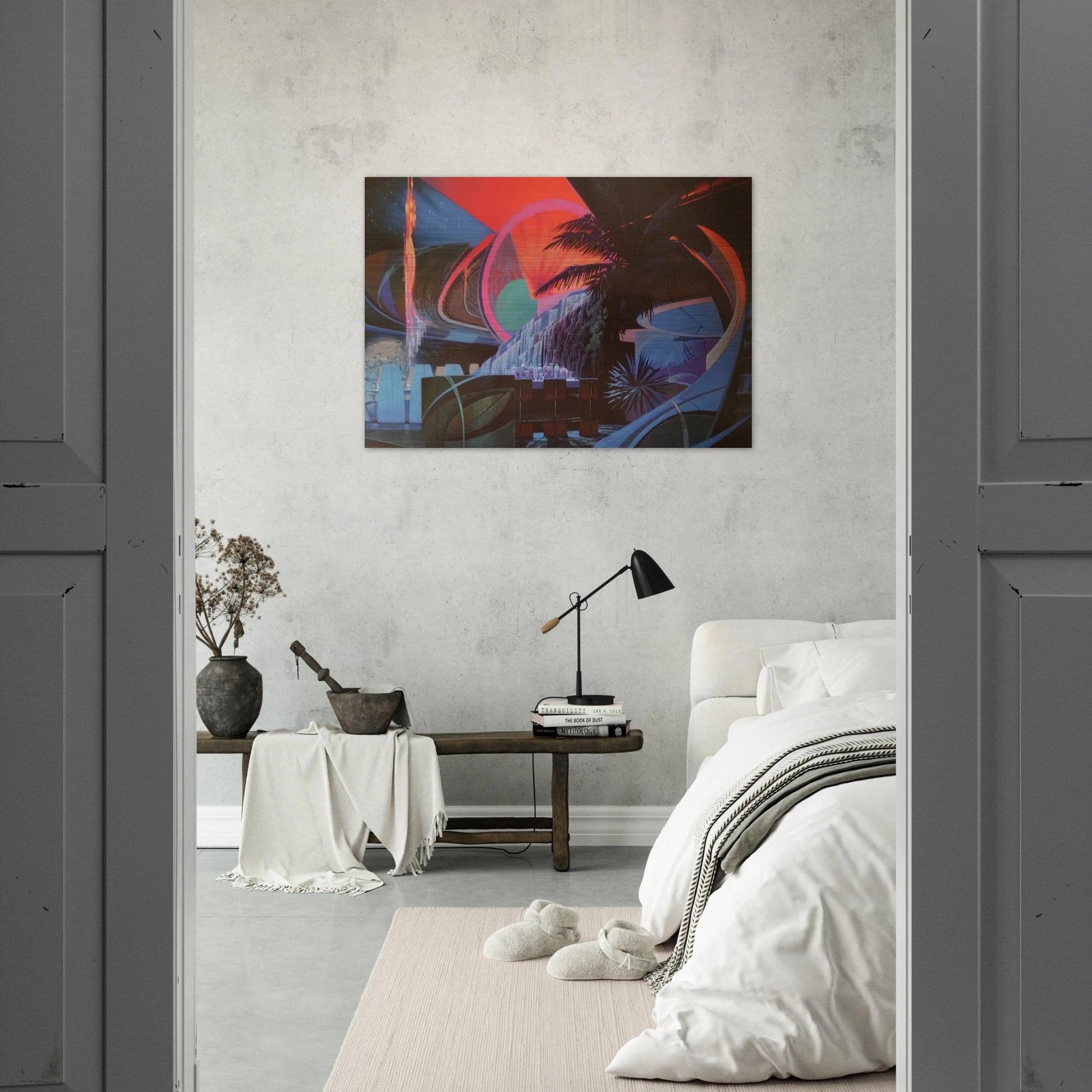 Syd Mead - Syd Mead Brushed Aluminum Print - 70x100 cm / 28x40 inches | Syd Mead Aluminum Print | Syd Mead Prints
