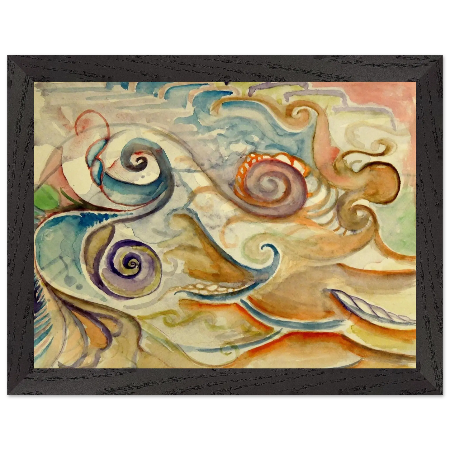 Walter Inglis Anderson - Walter Anderson Wall art - 30x45 cm / 12x18 Inches - Premium Wooden Framed Poster With Fine Art Paper - Black frame