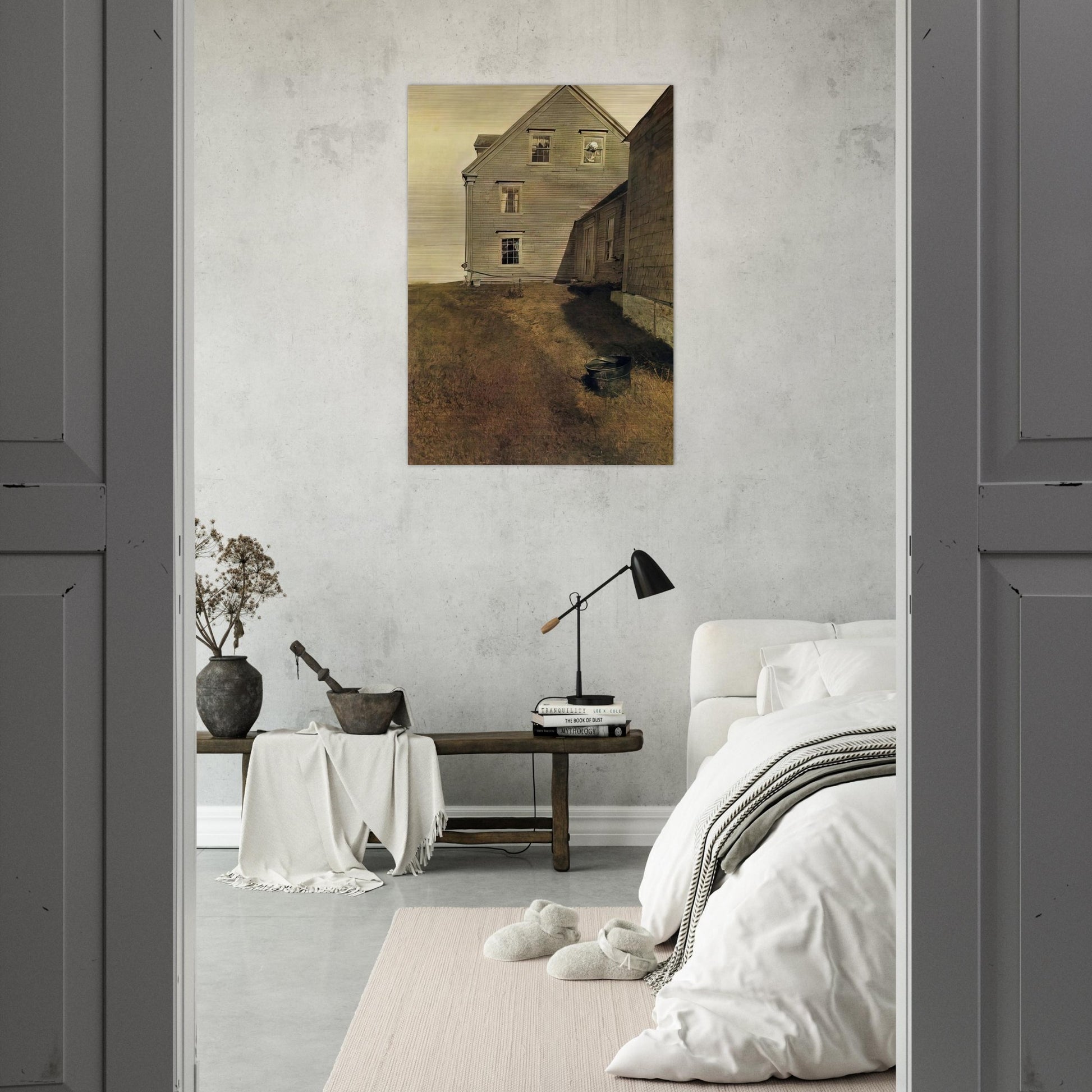 WEATHERSIDE - Andrew Wyeth Brushed Aluminum Print - 70x100 cm / 28x40 inches | Andrew Wyeth Aluminum Print | Andrew Wyeth Prints