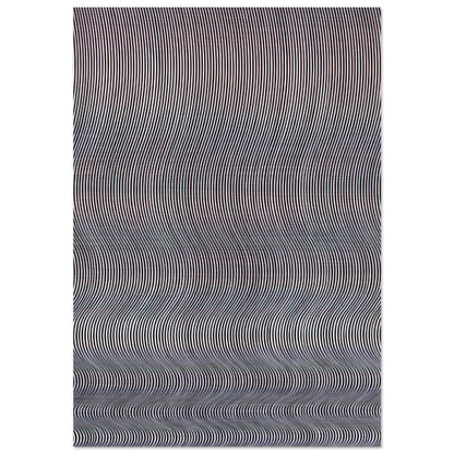 FALL 1963 - Bridget Riley Brushed Aluminum Print - 70x100 cm / 28x40 inches | Bridget Riley Aluminum Print | Bridget Riley Prints