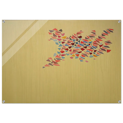 Colors on Pale Yellow - 1975 - Robert Goodnough Acrylic Print - 70x100 cm / 28x40″ inches | Robert Goodnough Wall Art | Robert Goodnough Prints