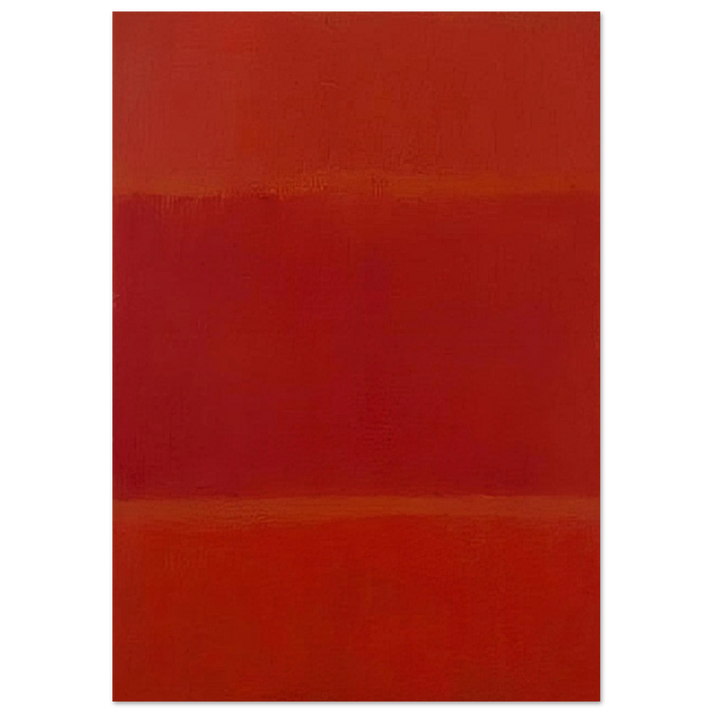Mark Rothko - Red and Orange - 1955 Wall Art - 30x40 cm / 12x16 inches - Fine Art Poster-canvas - -