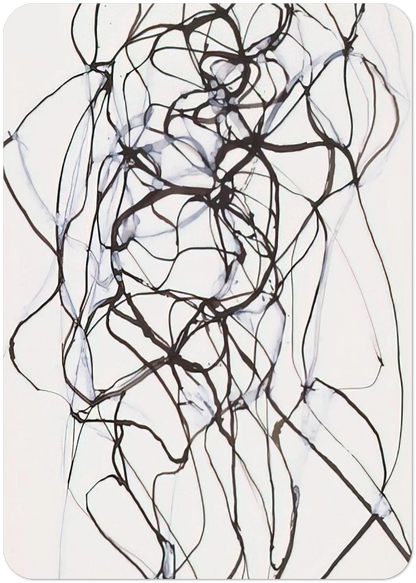 Aphrodite Study - 1993 By Brice Marden Pack of 10 Post Cards | Brice Marden Post Cards | A6 (10.5 x 14.8 cm) - 4.1 x 5.8 inches