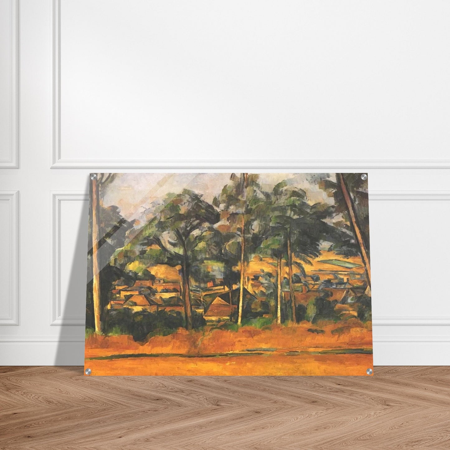 Village in the Provence - Paul Cézanne Acrylic Print - 70x100 cm / 28x40″ inches