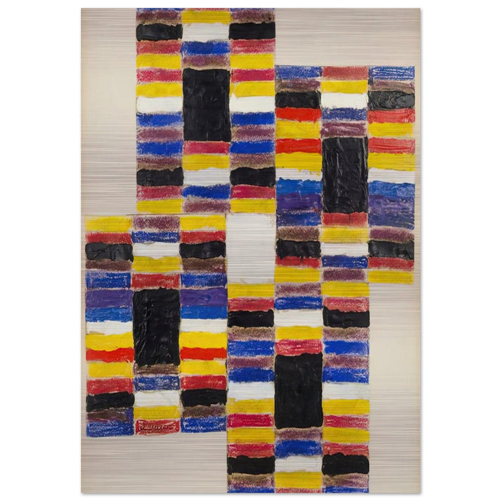 Ascending I - 1958 - Alfred Jensen Brushed Aluminum Print - 70x100 cm / 28x40 inches | Alfred Jensen Aluminum Print | Alfred Jensen Prints