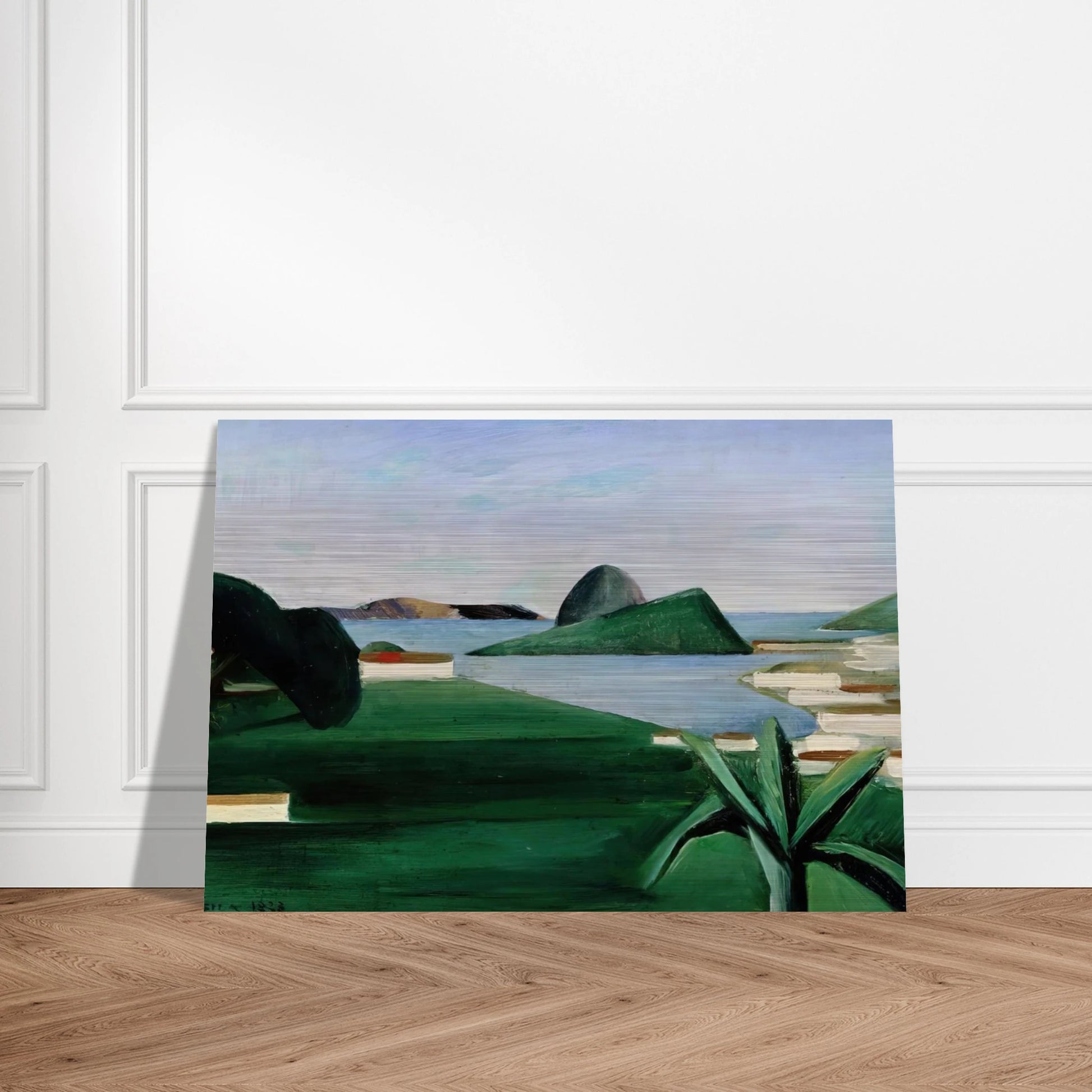 Rio de Janeiro - Tarsila do Amaral Brushed Aluminum Print - 70x100 cm / 28x40 inches | Tarsila do Amaral Aluminum Print | Tarsila do Amaral Prints