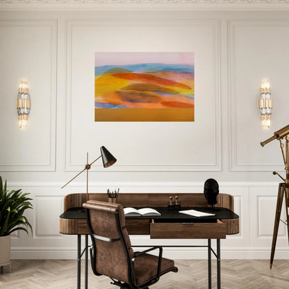 Golden Harvest - 1981 - Ronnie Landfield Brushed Aluminum Print - 70x100 cm / 28x40 inches | Ronnie Landfield Aluminum Print | Ronnie Landfield Prints