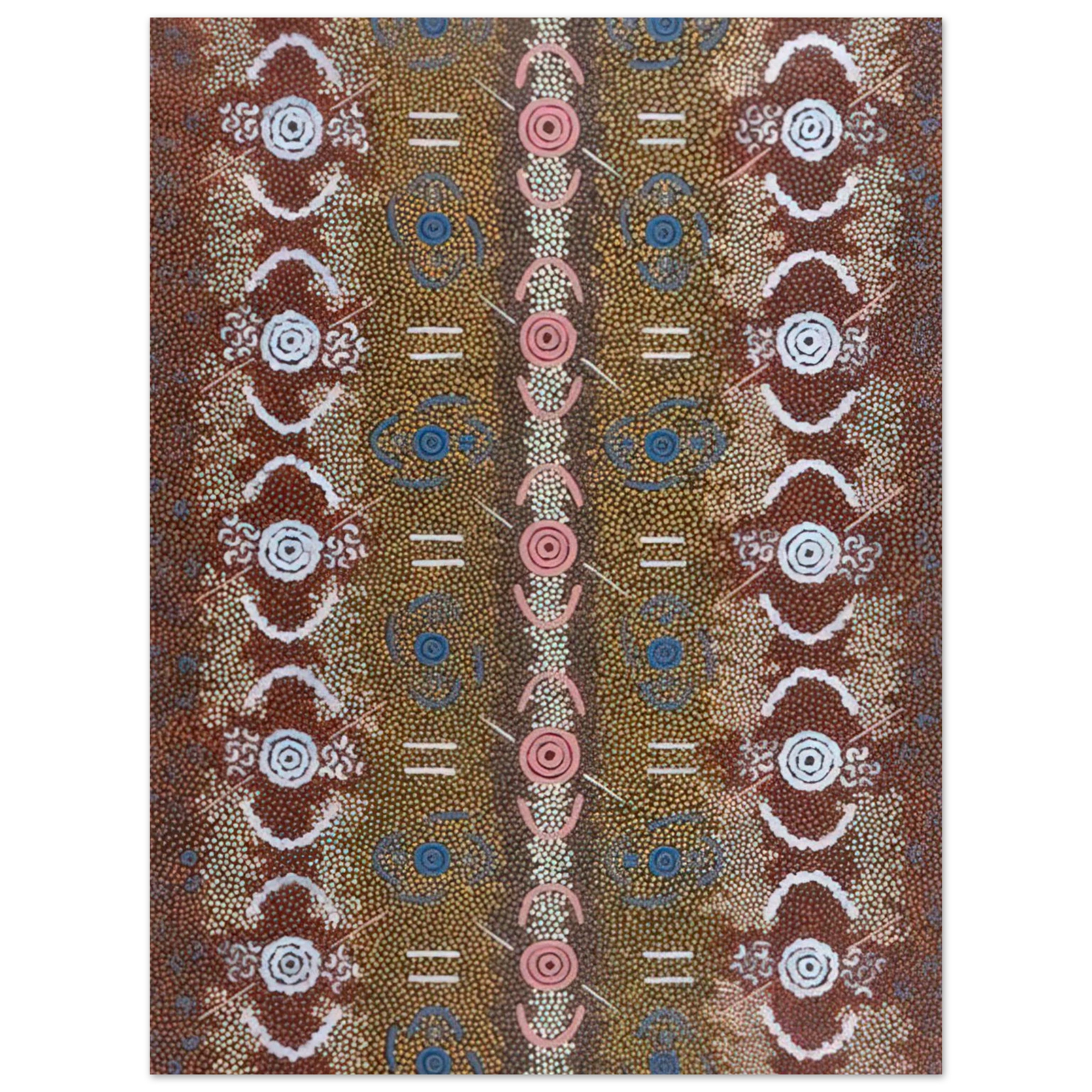 Clifford Possum Tjapaltjarri - Honey Ant Dreaming - 1993  75x100 cm / 30x40inches Fine Art Poster