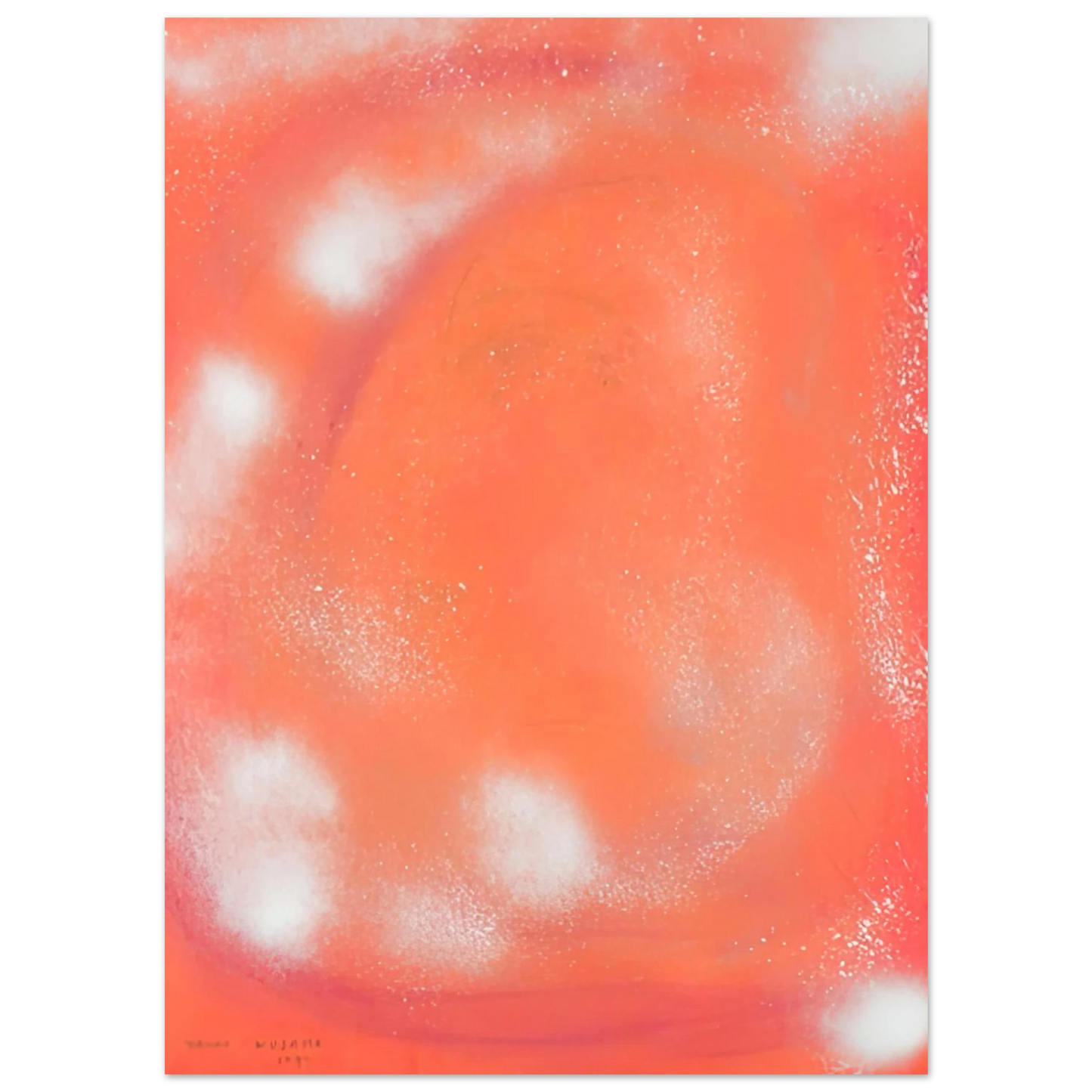 Yayoi Kusama - WOMAN IN THE WIND 1977 Fine Art Poster