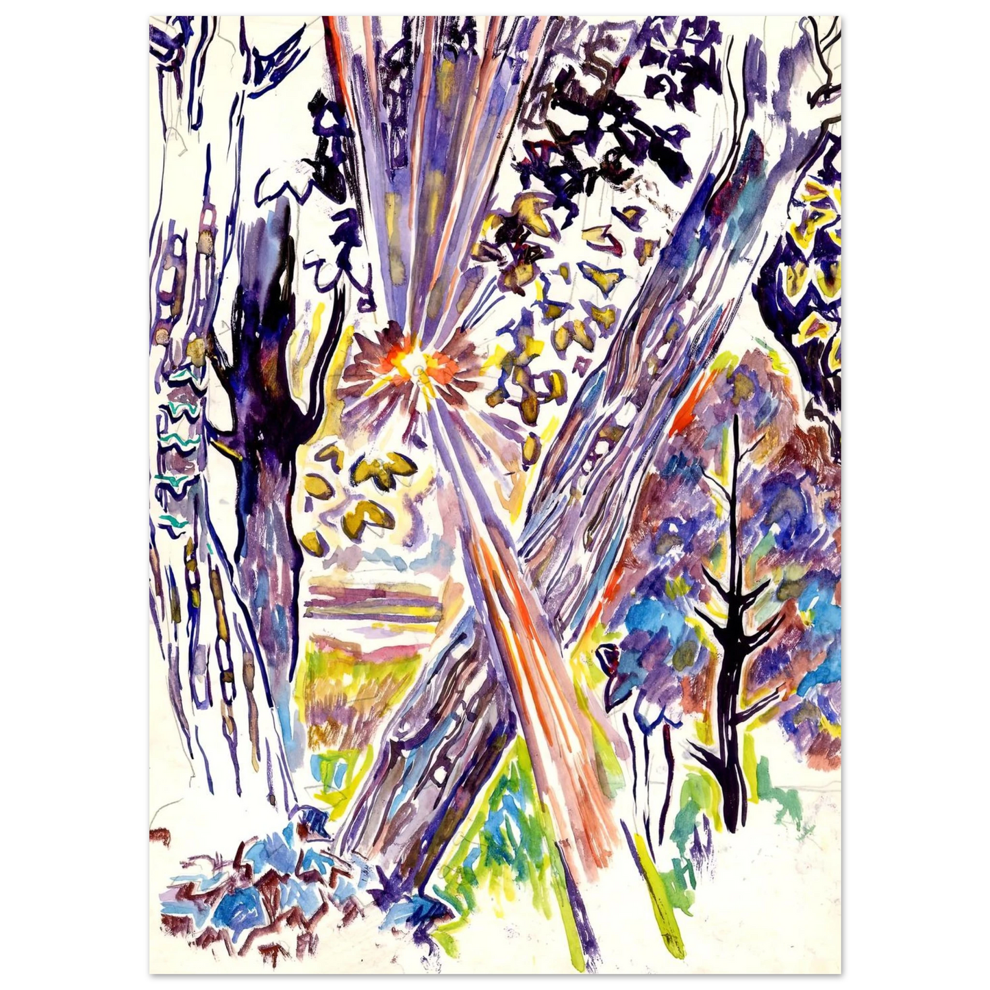 Walter Inglis Anderson - Walter Anderson Wall art - 20x25 cm / 8x10 inches - Premium Wooden Framed Poster With Fine Art Paper-canvas - Black frame