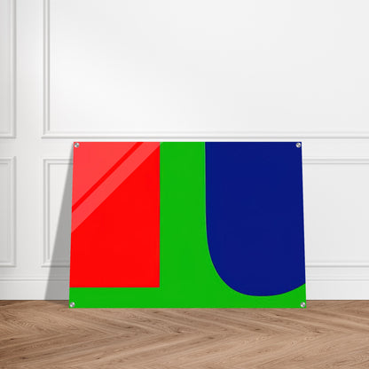 Red Blue Green - Ellsworth Kelly Acrylic Print - 70x100 cm / 28x40″ inches
