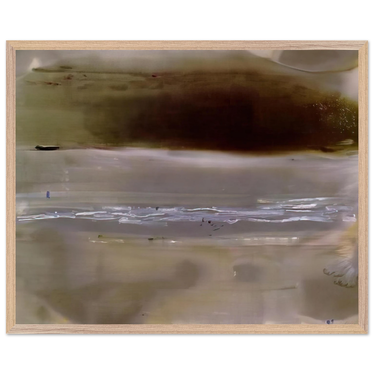 Helen Frankenthaler - Viewpoint II - 1979 Wall art - 28x43  cm / XL (11x17 inches) - Premium Wooden Framed Poster With Fine Art Paper-canvas - White frame