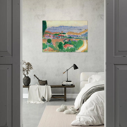 VUE DE COLLIOURE 1906 - Henri Matisse Brushed Aluminum Print - 70x100 cm / 28x40 inches | Henri Matisse Aluminum Print | Henri Matisse Prints