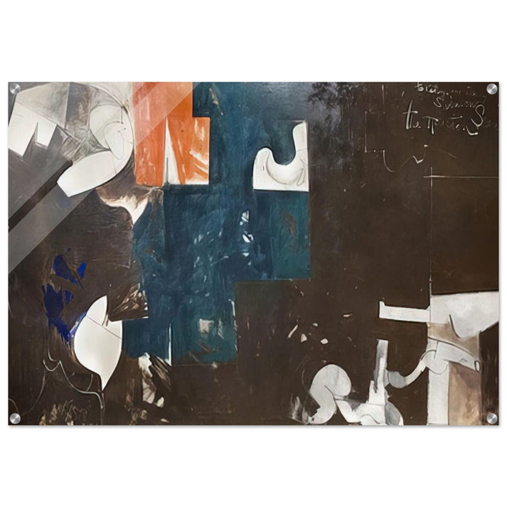 The Houston Scene - 1959 - Hassel Smith Acrylic Print - 70x100 cm / 28x40″ inches