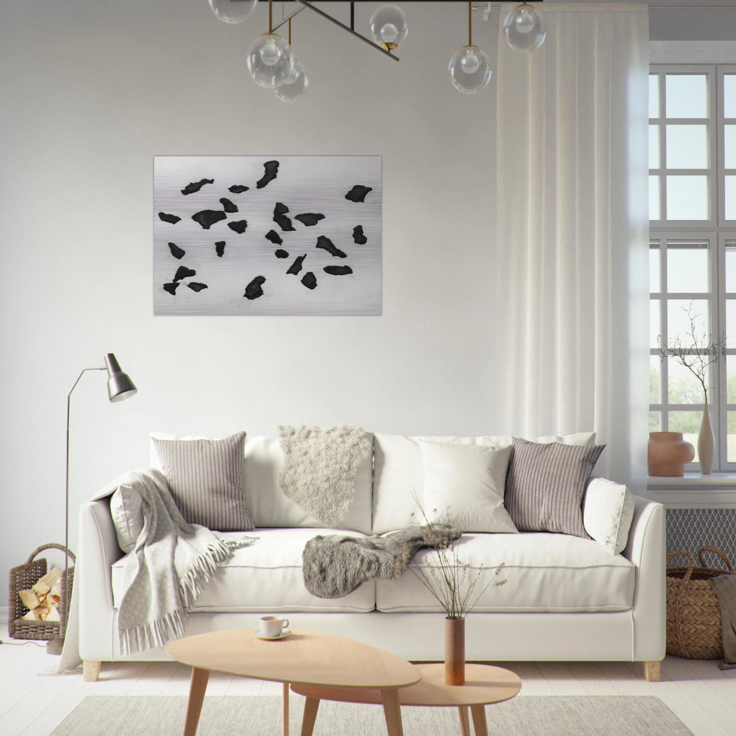 According to the Laws of Chance - Jean Arp Brushed Aluminum Print - 70x100 cm / 28x40 inches | Jean Arp Aluminum Print | Jean Arp Prints