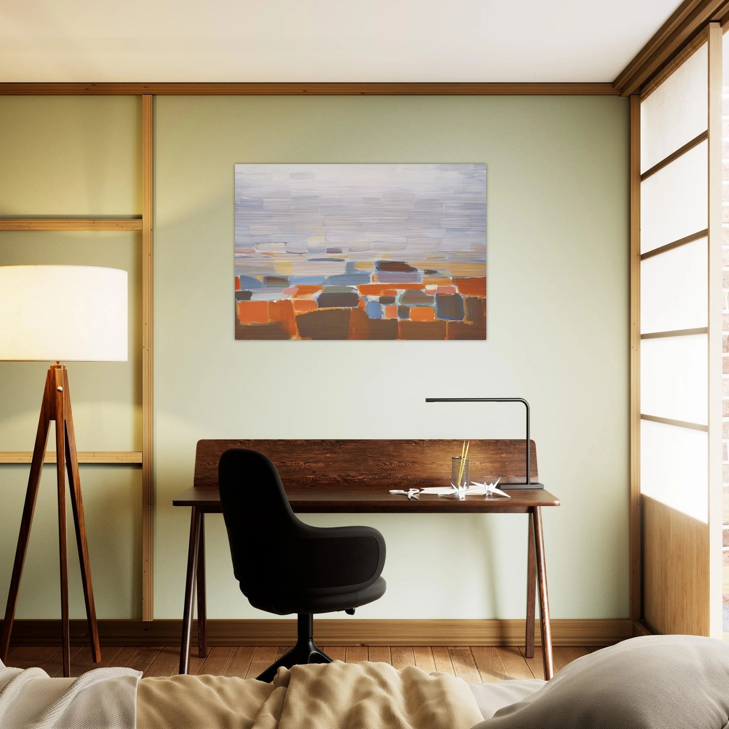 Ciel - Art Informel - Nicolas de Stael Brushed Aluminum Print - 70x100 cm / 28x40 inches | Nicolas de Stael Aluminum Print | Nicolas de Stael Prints