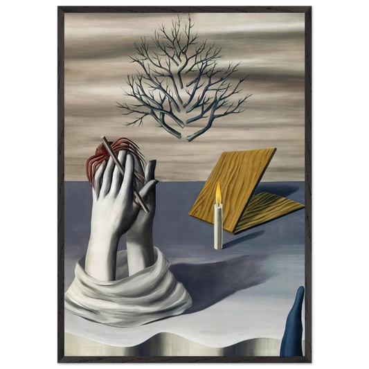 THE DAWN OF CAYENNE 1926 - Rene Magritte 70x100 cm / 28x40 inches Framed Art Print – Black Wooden Frame