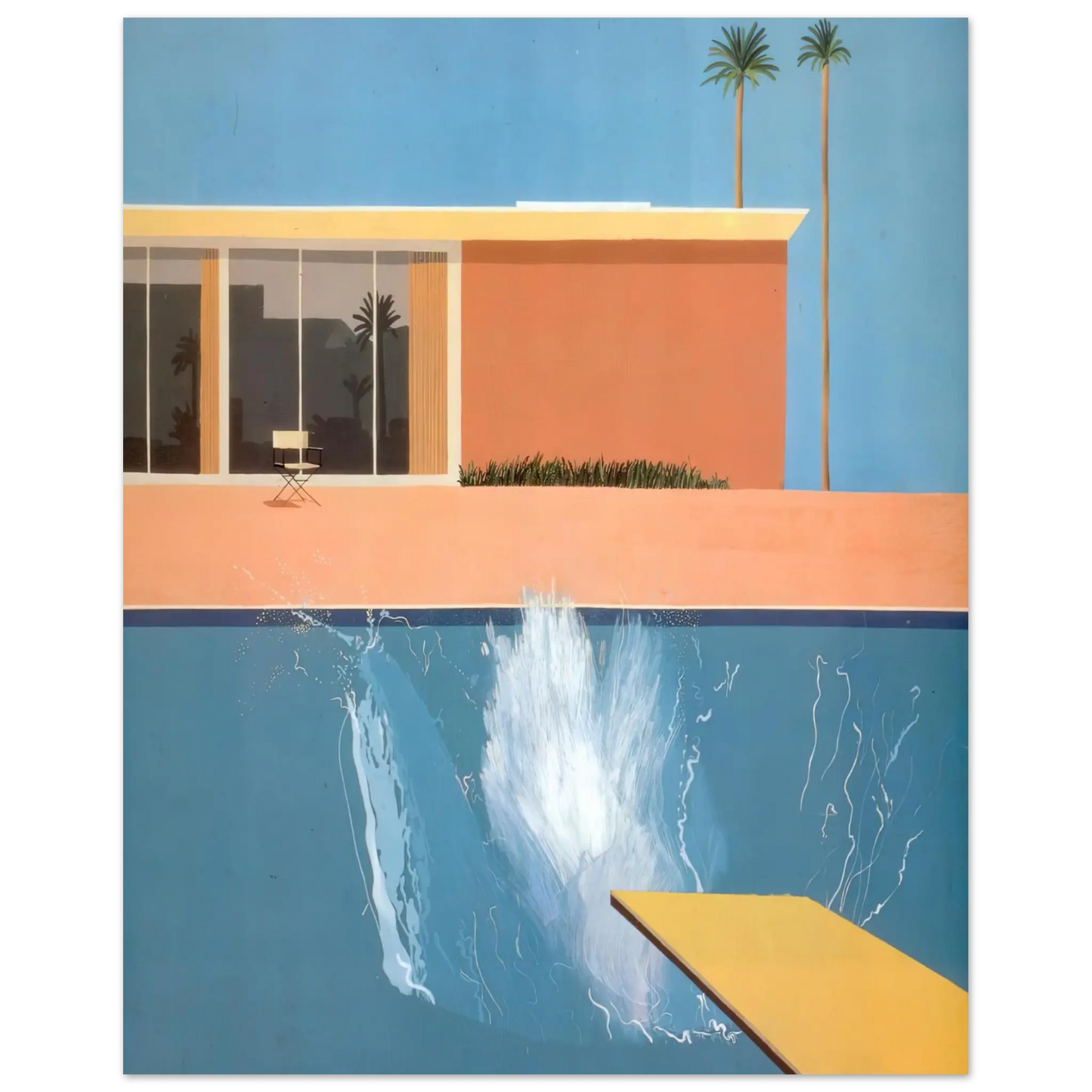 David Hockney - David Hockney Wall art - A2 (42 x 59.4  cm) - Premium Wooden Framed Poster With Fine Art Paper - Wood frame
