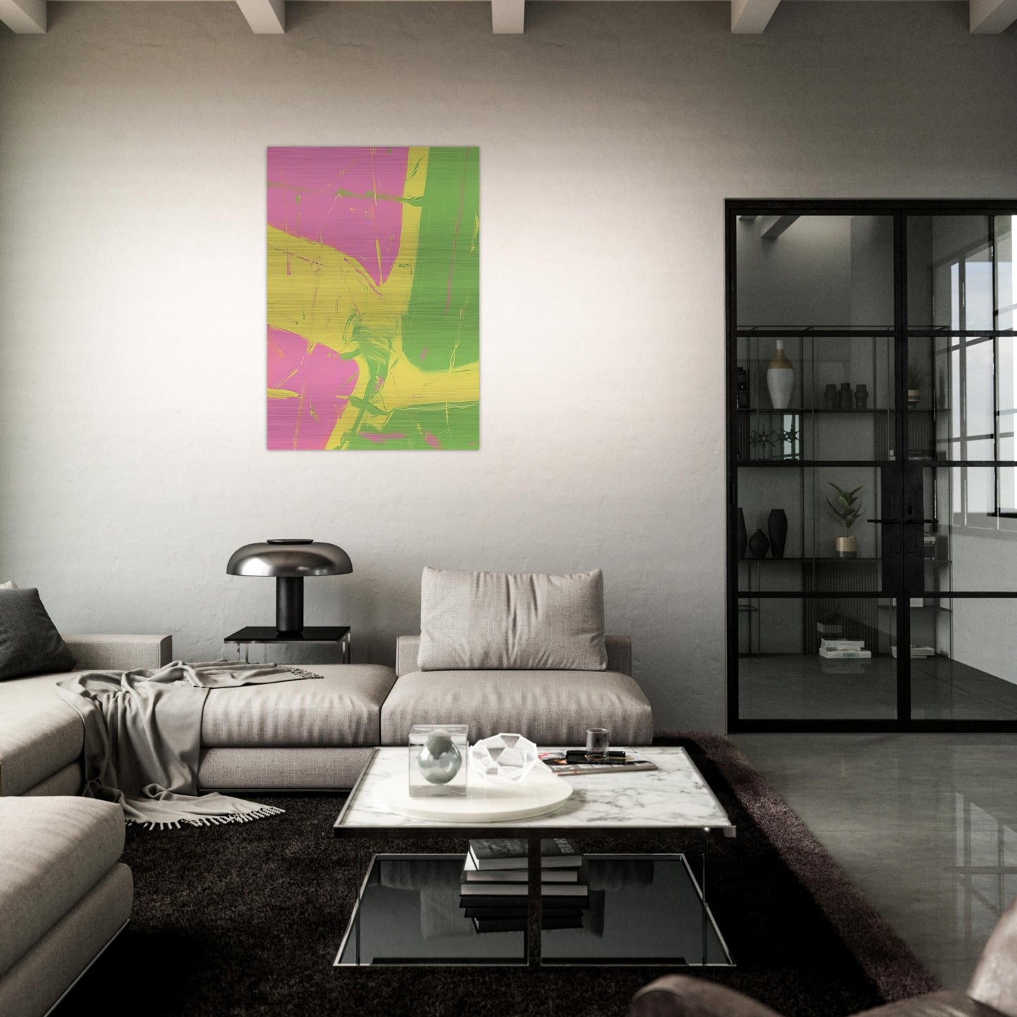 Untitled - 2002 - Michel Majerus Brushed Aluminum Print - 70x100 cm / 28x40 inches | Michel Majerus Aluminum Print | Michel Majerus Prints