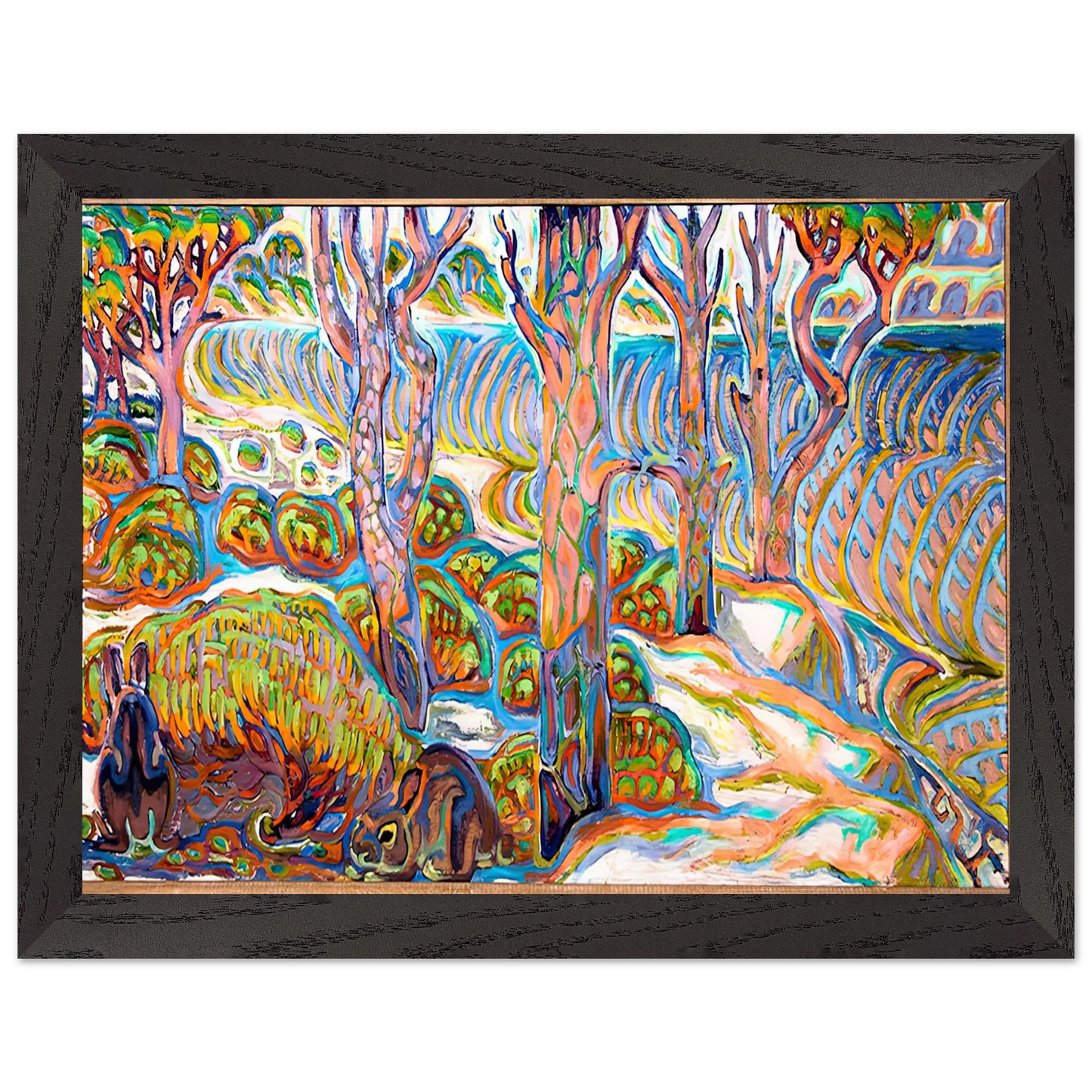 Walter Inglis Anderson - Walter Anderson Wall art - 21x29.7 cm / 8x12" - Premium Wooden Framed Poster With Fine Art Paper-canvas - Black frame