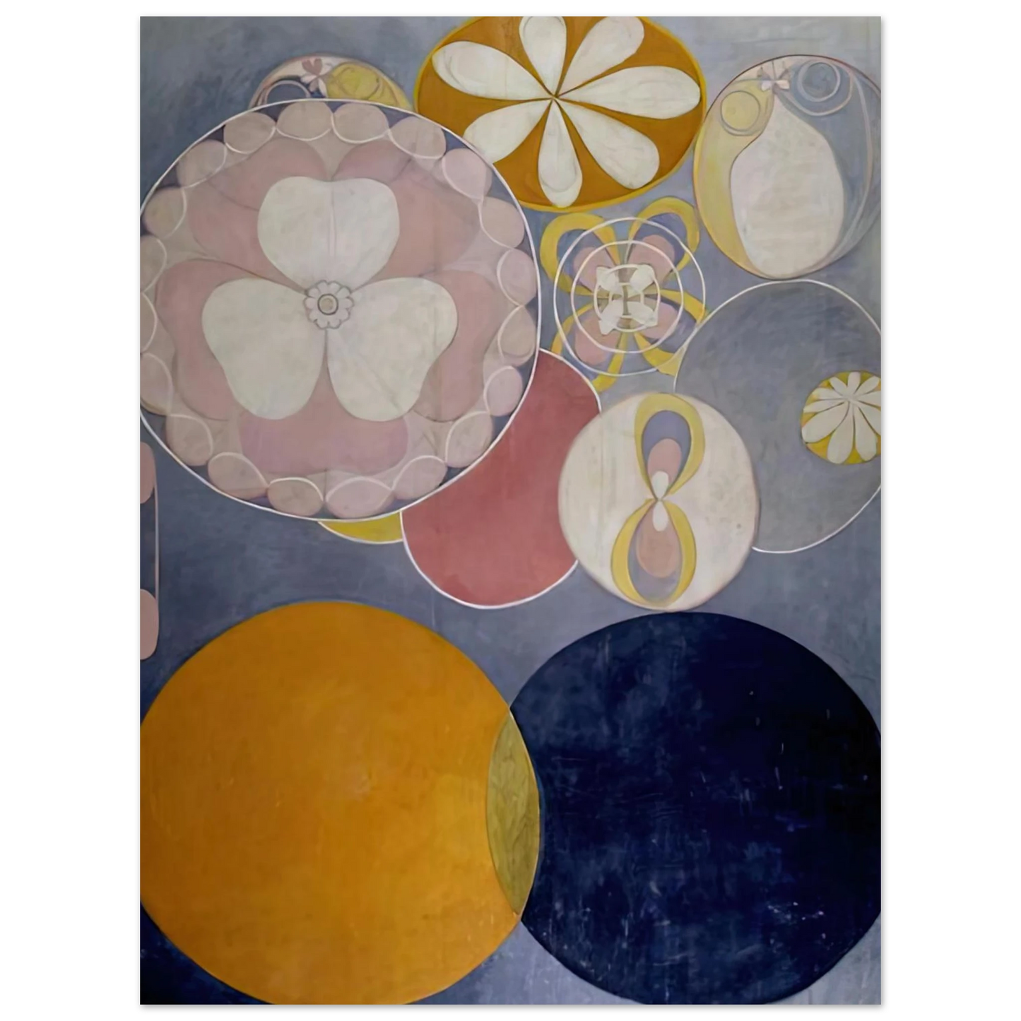 Hilma af Klint - DE TIO ST RSTA N 2 BARNAALDERN 1907 Wall art - 45x60 cm / 18x24 inches - Fine Art Poster-canvas - -