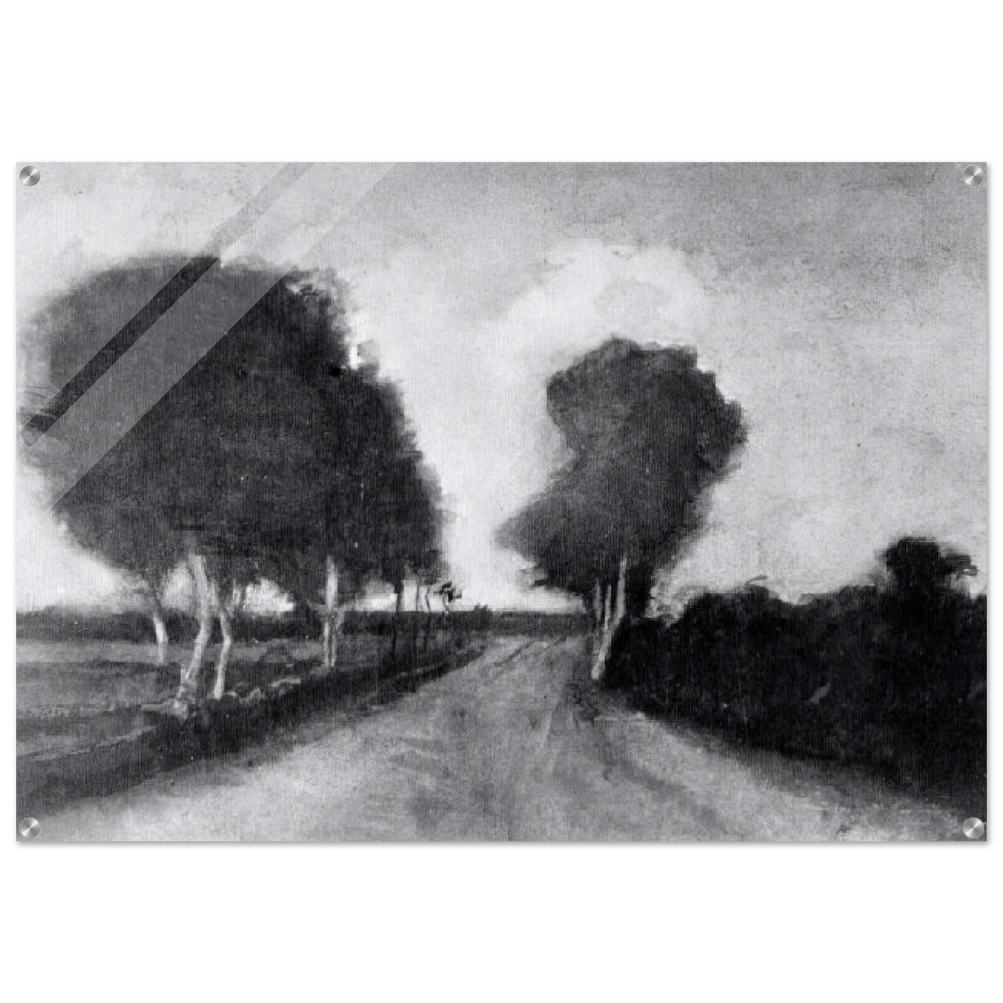 Country Lane with Trees - Vincent van Gogh Acrylic Print - 70x100 cm / 28x40″ inches