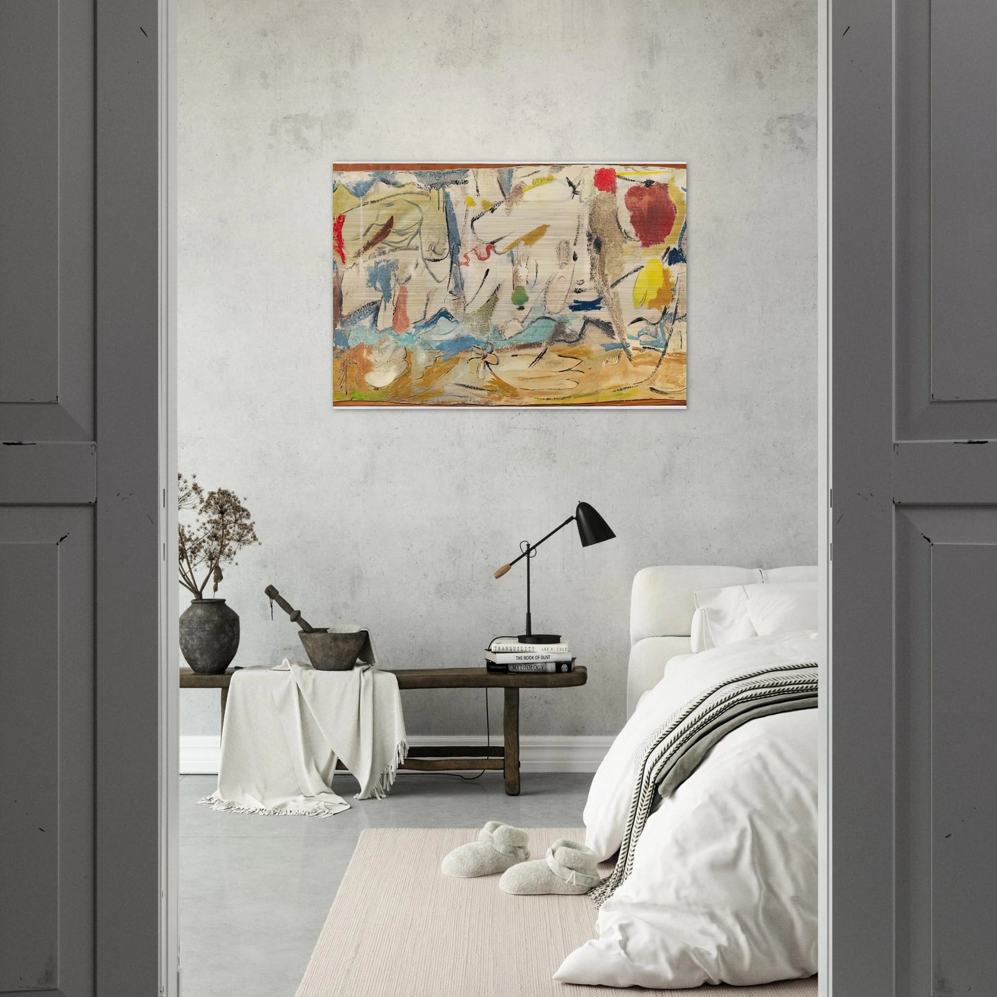 Cloudscape, 1951- - Helen Frankenthaler Brushed Aluminum Print - 70x100 cm / 28x40 inches | Helen Frankenthaler Aluminum Print | Helen Frankenthaler Prints