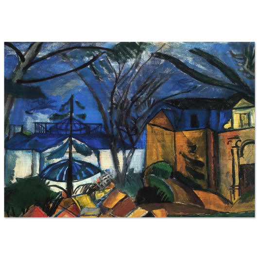 THE BOTANICAL GARDEN 1910 - Raoul Dufy Brushed Aluminum Print - 70x100 cm / 28x40 inches | Raoul Dufy Aluminum Print | Raoul Dufy Prints
