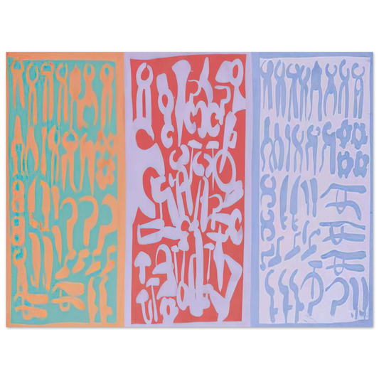Carla Accardi - Settori - 1962  75x100 cm / 30x40inches Fine Art Poster