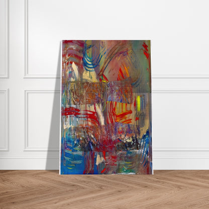 Horses Upside Down - Sam Gilliam Brushed Aluminum Print - 70x100 cm / 28x40 inches | Sam Gilliam Aluminum Print | Sam Gilliam Prints