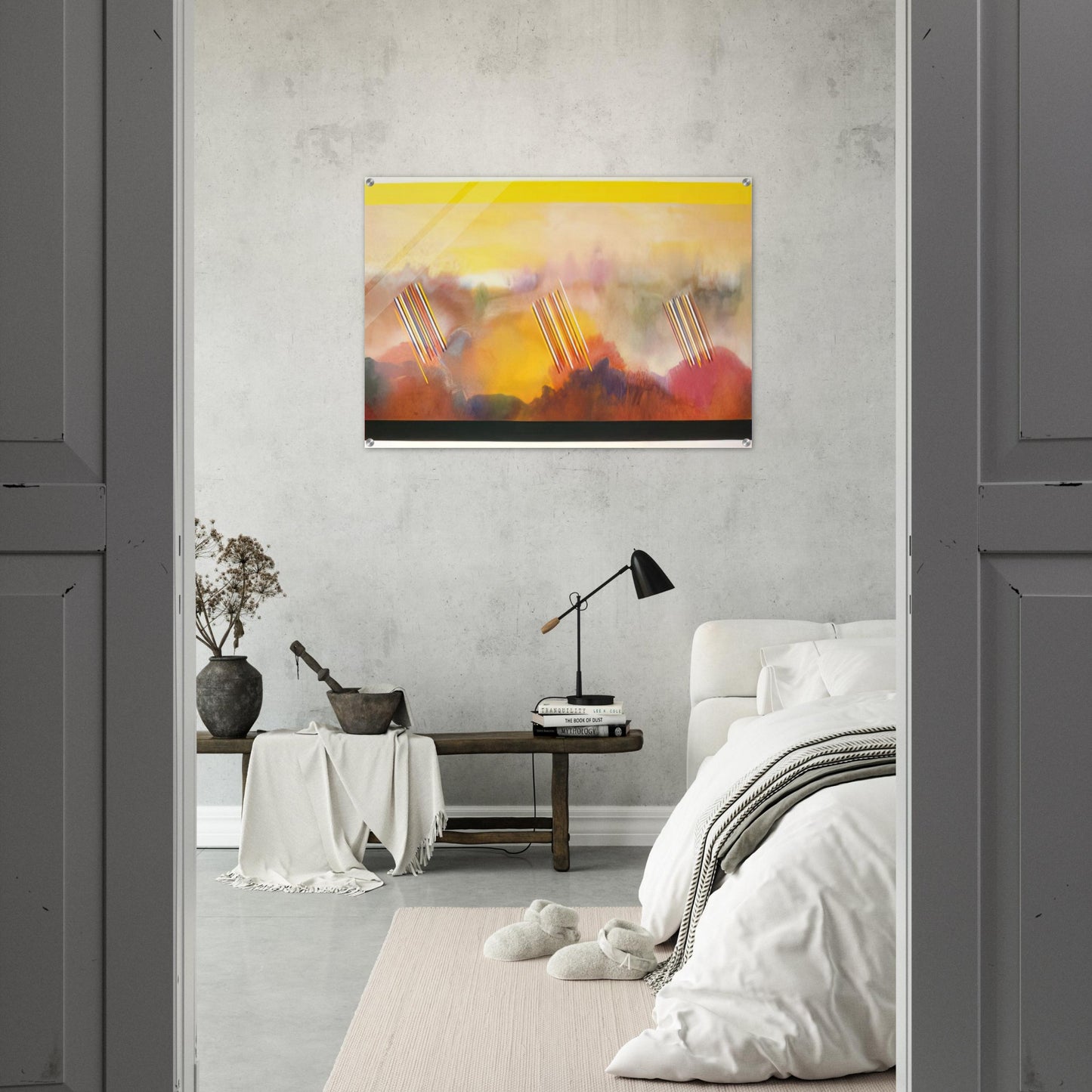 Younger than the Sun - 1990 - Ronnie Landfield Acrylic Print - 70x100 cm / 28x40″ inches