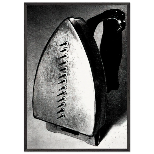 THE GIFT 1921 - Man Ray 70x100 cm / 28x40 inches Framed Art Print – Black Wooden Frame