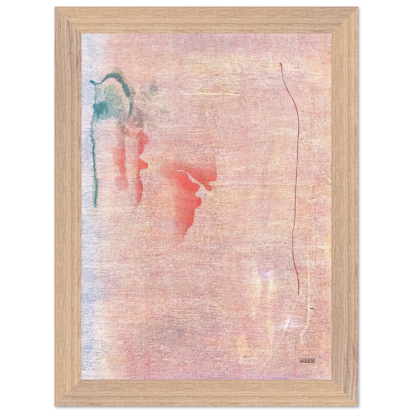Helen Frankenthaler - Cedar Hill - 1983 Wall art - A3 (29.7 x 42  cm) - Premium Wooden Framed Poster With Fine Art Paper-canvas - Wood frame